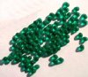 100 4mm Matte Emerald Drops